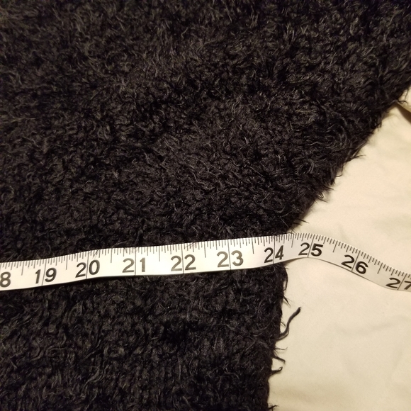 Free People V-Neck Eyelash-Chenille Knit Oversize Silhouette Sweater - Picture 10 of 11